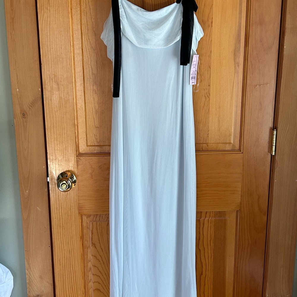 Wild Fable Light Blue Dress with Black Accents
